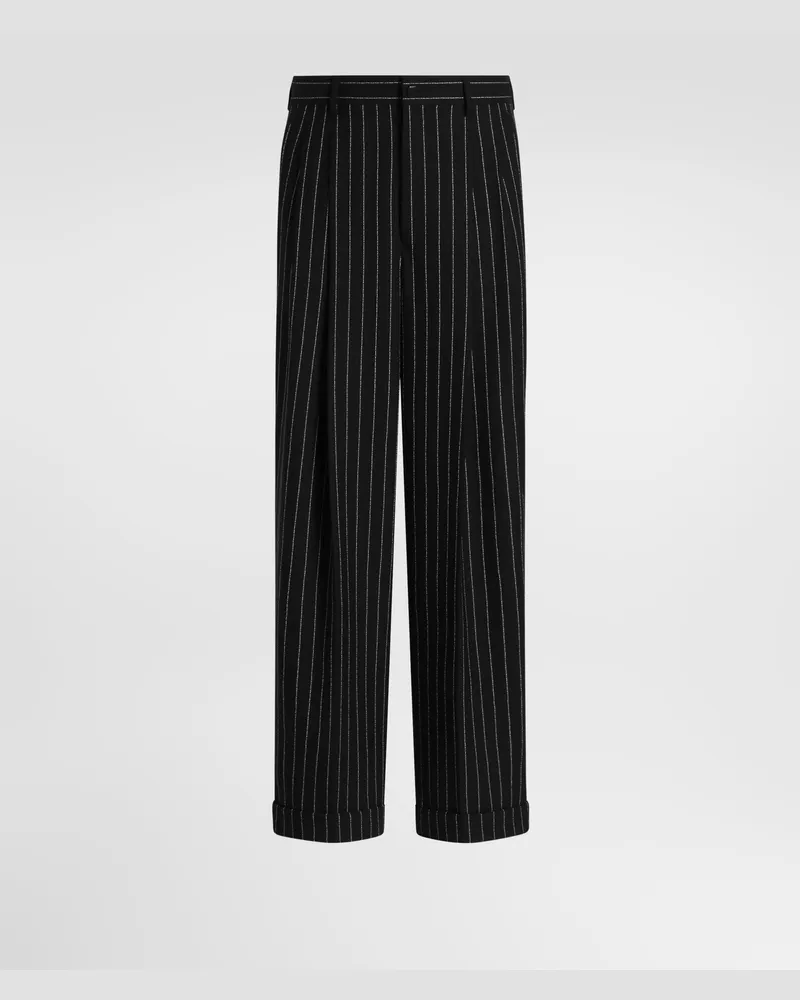 Dolce & Gabbana Hose Aus Schurwolle In Nadelstreifenoptik - Mann Hosen Und Shorts #n/d Mehrfarbig