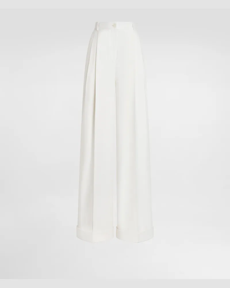 Dolce & Gabbana Cashmere Trousers - Frau Hosen Und Shorts Wei Weiss