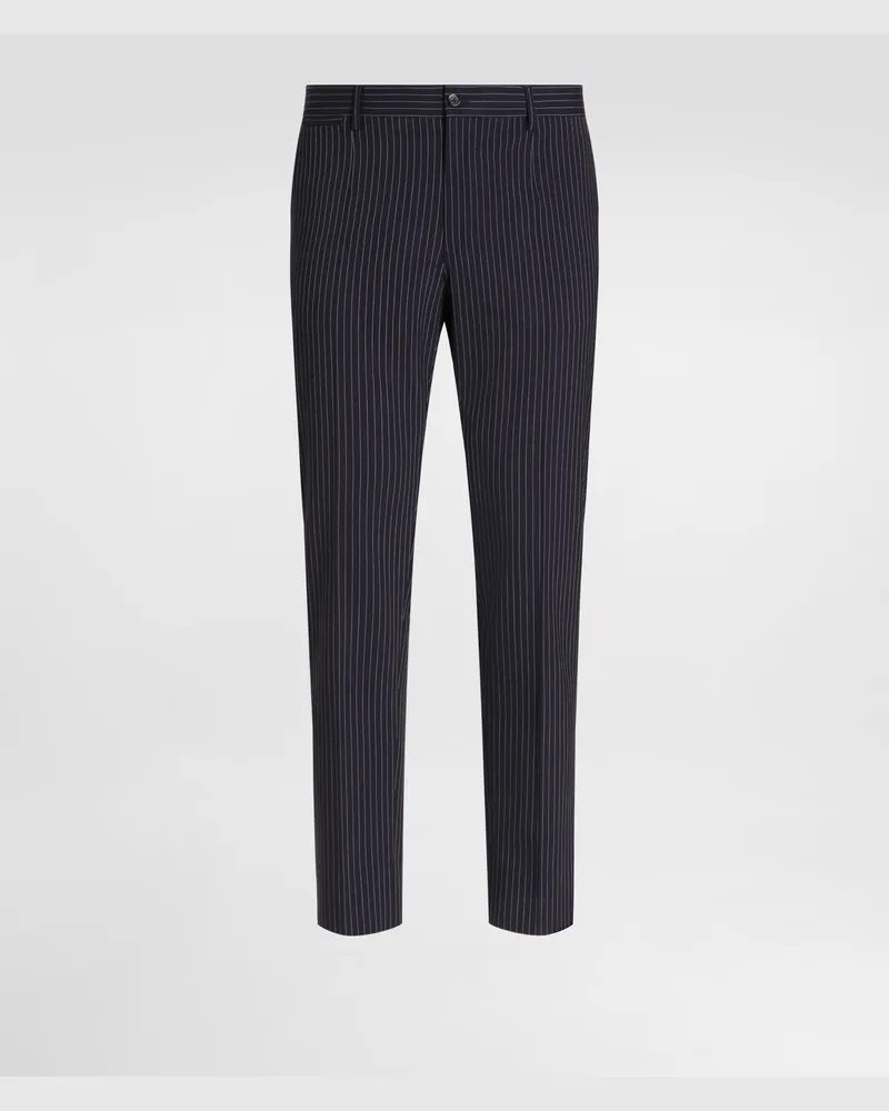 Dolce & Gabbana Hose Aus Wolle In Nadelstreifen-optik - Mann Hosen Und Shorts #n/d Mehrfarbig