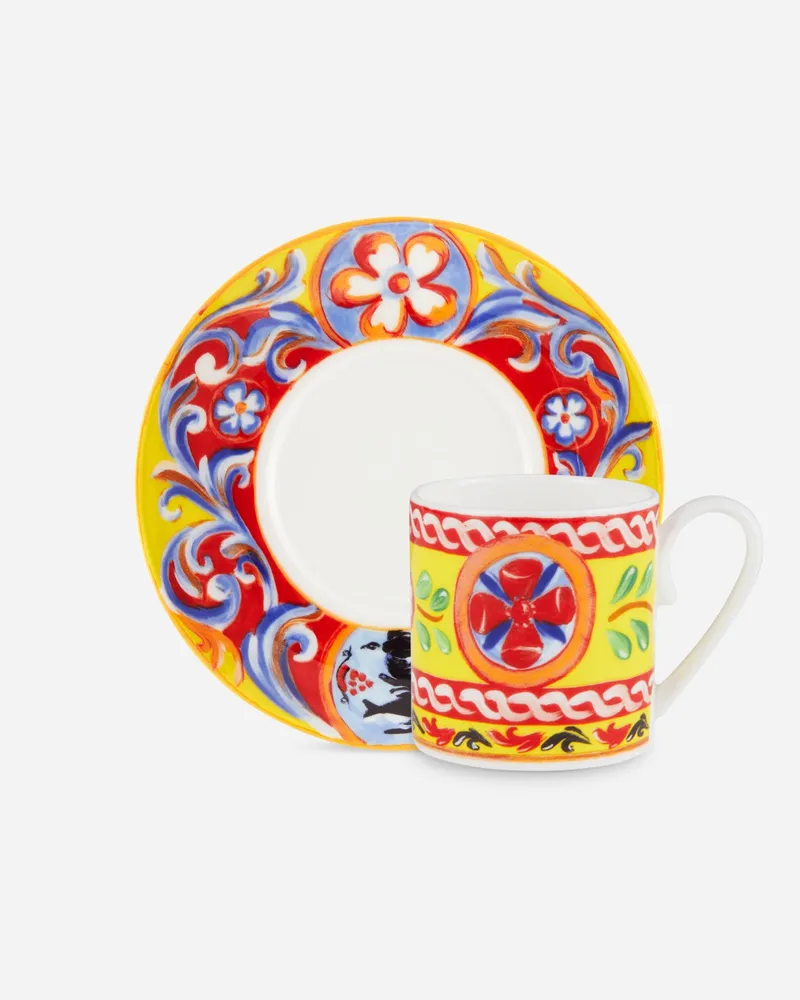 Dolce & Gabbana Fine Porcelain Espresso Set - Espressotassen Mehrfarbig Mehrfarbig