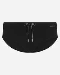 Dolce & Gabbana Badehose mit Dolce&Gabbana-Etikett Schwarz