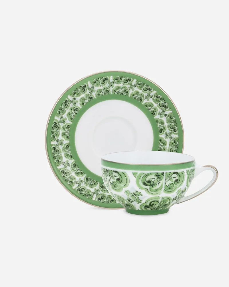 Dolce & Gabbana Espressotasse Mit Untertasse Aus Porzellan - Espressotassen Mehrfarbig Mehrfarbig