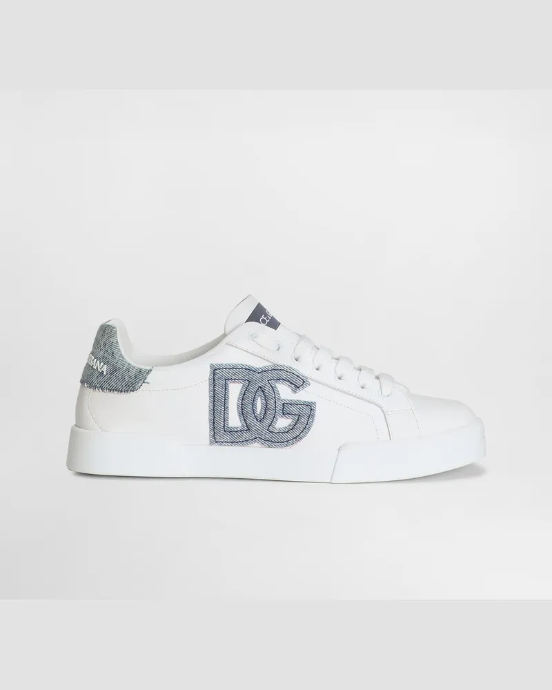 Dolce & Gabbana Sneaker Portofino Light Aus Kalbsleder - Frau Sneakers Weiss Weiss