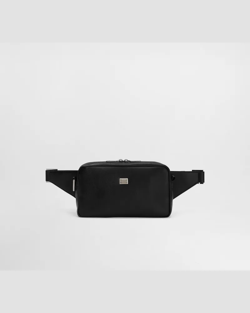 Dolce & Gabbana Umhängetasche Aus Kalbsleder - Mann Rucksäcke Und Bauchtaschen Schwarz Schwarz
