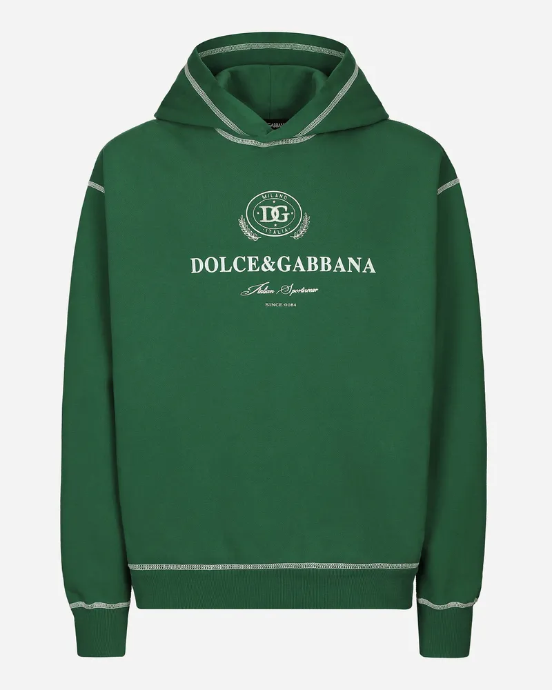 Dolce & Gabbana Kapuzensweatshirt Dolce&Gabbana-Print Grün