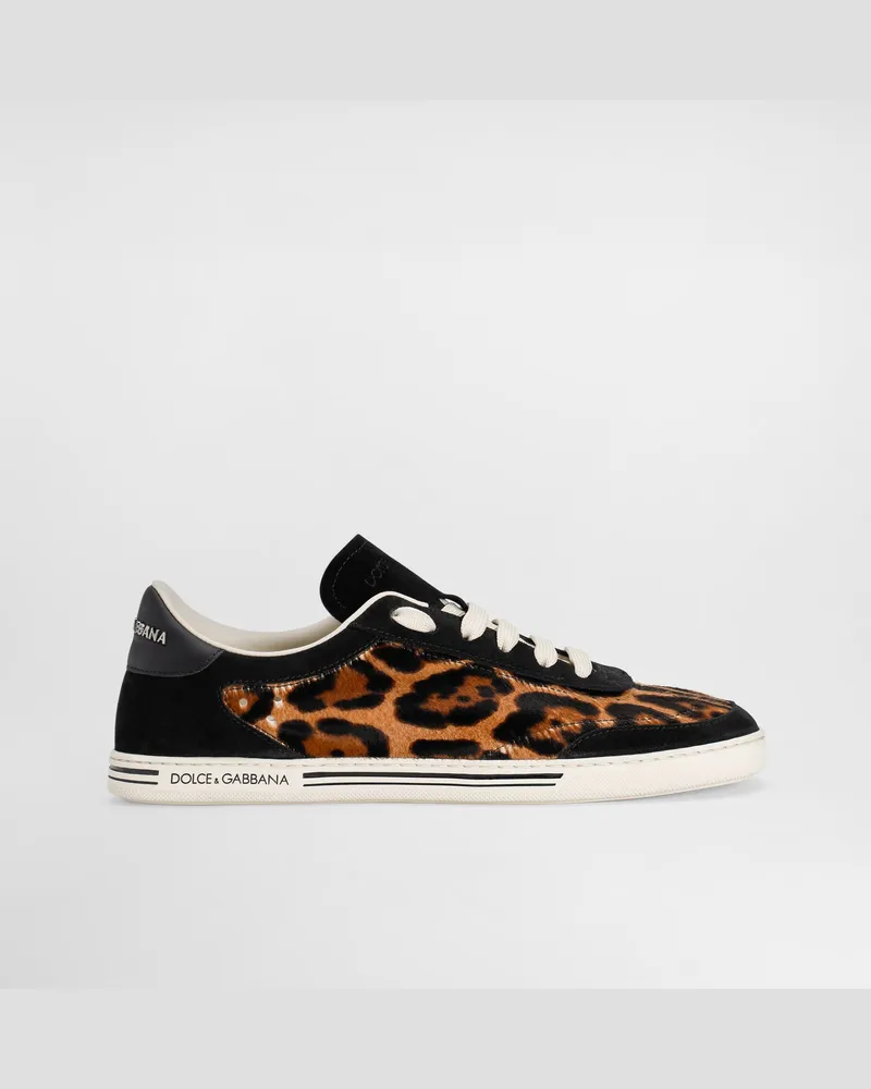 Dolce & Gabbana Calf Saint Tropez Light Sneakers With Print - Frau Sneakers Print Print