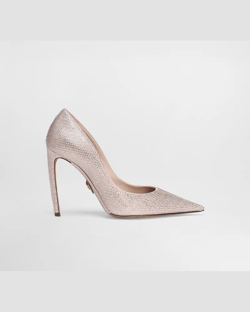 Dolce & Gabbana Pumps Devotion Aus Satin Mit Thermostrass - Frau Mehrfarbig Mehrfarbig