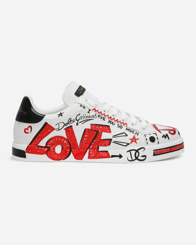Dolce & Gabbana Portofino Love Dg Sneakers - Mann Mehrfarbig Mehrfarbig