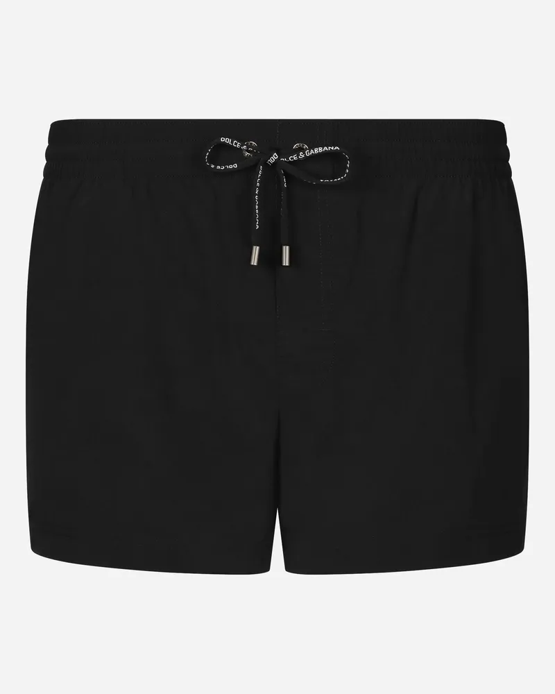 Dolce & Gabbana Kurze Badeshorts Dg-print - Mann Beachwear Schwarz Schwarz