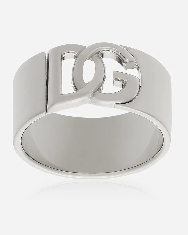 Dolce & Gabbana Ring Dg-logo Cut-out - Mann Bijoux Silber Metall Silber