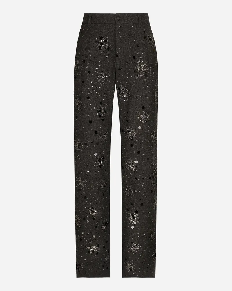 Dolce & Gabbana Klassische Hose Bestickt - Mann Hosen Und Shorts Mehrfarbig Mehrfarbig