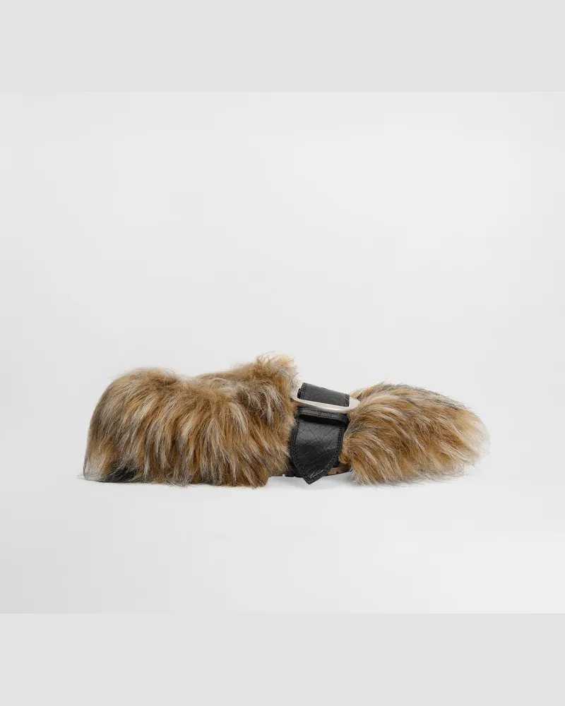 Dolce & Gabbana Fur Loafers - Frau Flat Multicolor Multicolor
