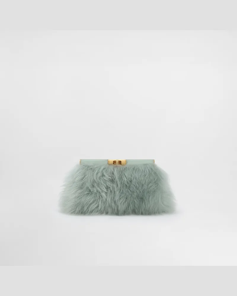 Dolce & Gabbana Marlene Shoulder Bag In Shearling And Calfskin - Frau Collection Mehrfarbig Mehrfarbig