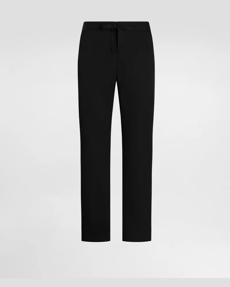 Dolce & Gabbana Jogginghose Aus Technischer Wolle - Mann Hosen Und Shorts Schwarz 