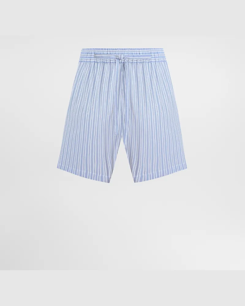 Dolce & Gabbana Striped Poplin Shorts - Frau Hosen Und Shorts #n/d Mehrfarbig