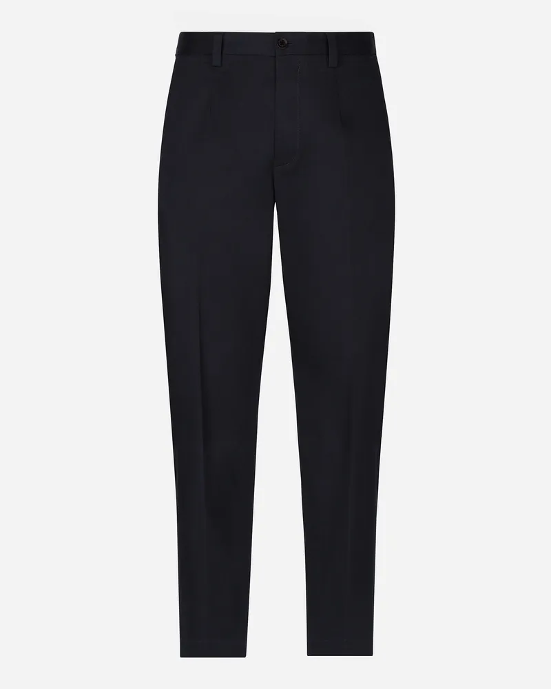 Dolce & Gabbana Hose Aus Baumwollstretch - Mann Hosen Und Shorts Blau Blau