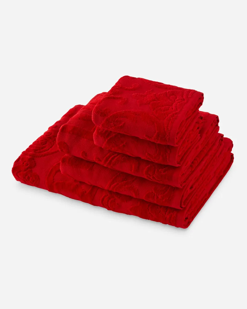Dolce & Gabbana 5-teiliges Handtuchset Aus Baumwollfrottee - Handtuch-sets Mehrfarbig Mehrfarbig