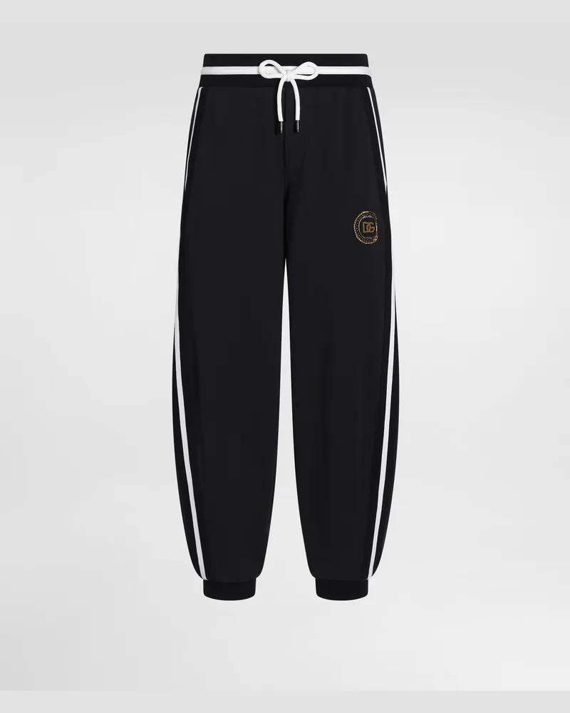 Dolce & Gabbana Jogginghose Aus Baumwollfleece - Mann Hosen Und Shorts Blau Blau