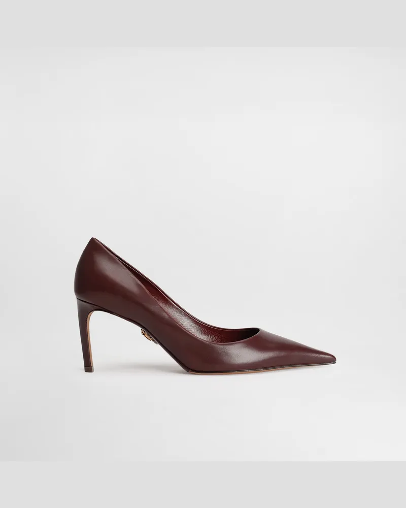 Dolce & Gabbana Pumps Devotion Aus Kalbsleder - Frau Pumps Und Slingbacks Bordeaux Burgunderrot