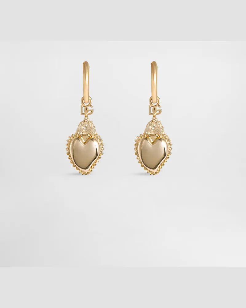 Dolce & Gabbana Herz-ohrringe - Frau Collection Gold Metall Gold
