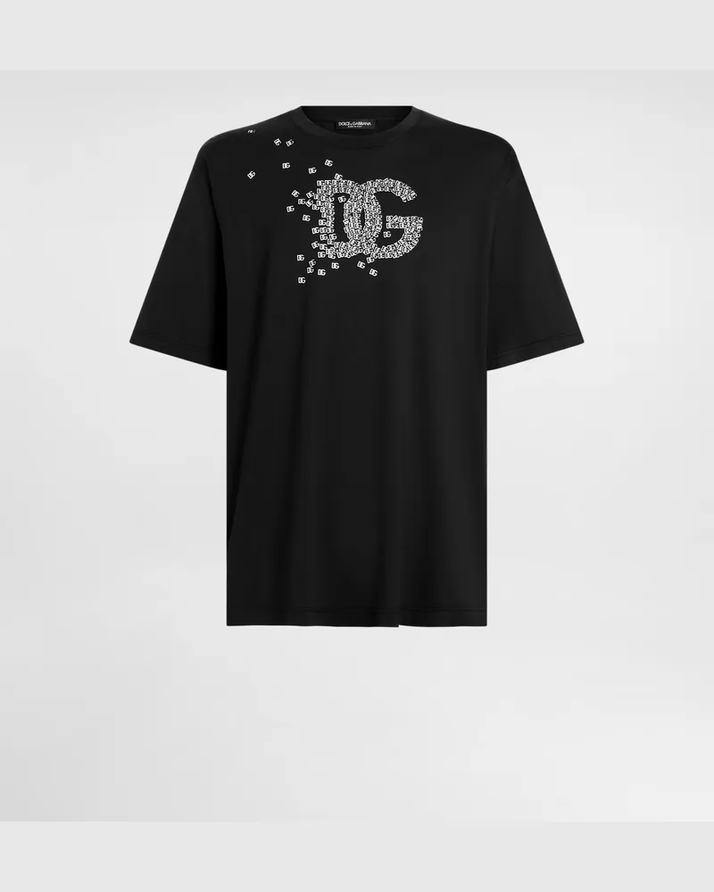 Dolce & Gabbana T-shirt Aus Baumwolle - Mann T-shirts Und Polos Schwarz Schwarz