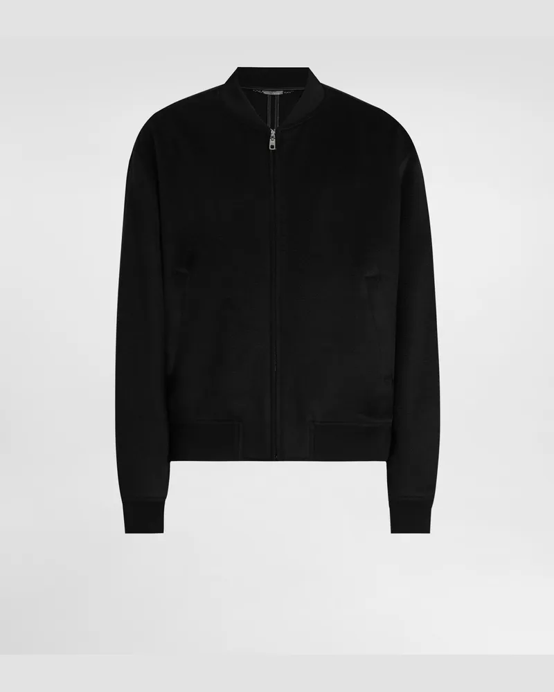 Dolce & Gabbana Bomberjacke Aus Kaschmir - Mann Mäntel Und Jacken Schwarz Schwarz