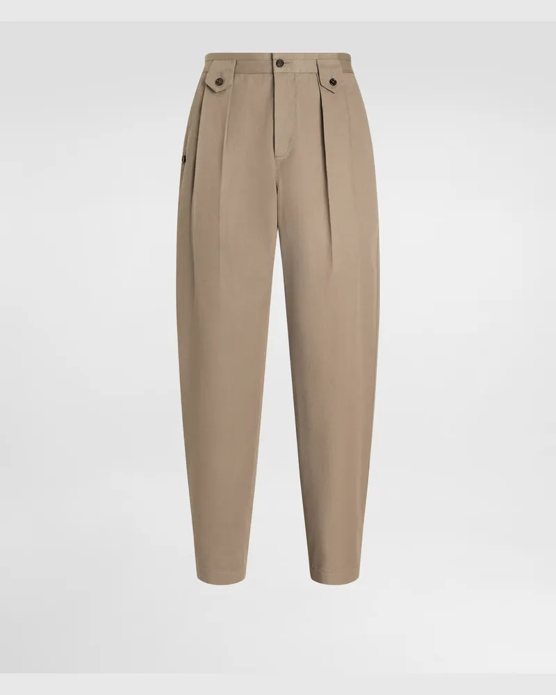 Dolce & Gabbana Cotton Twill Trousers - Mann Hosen Und Shorts 