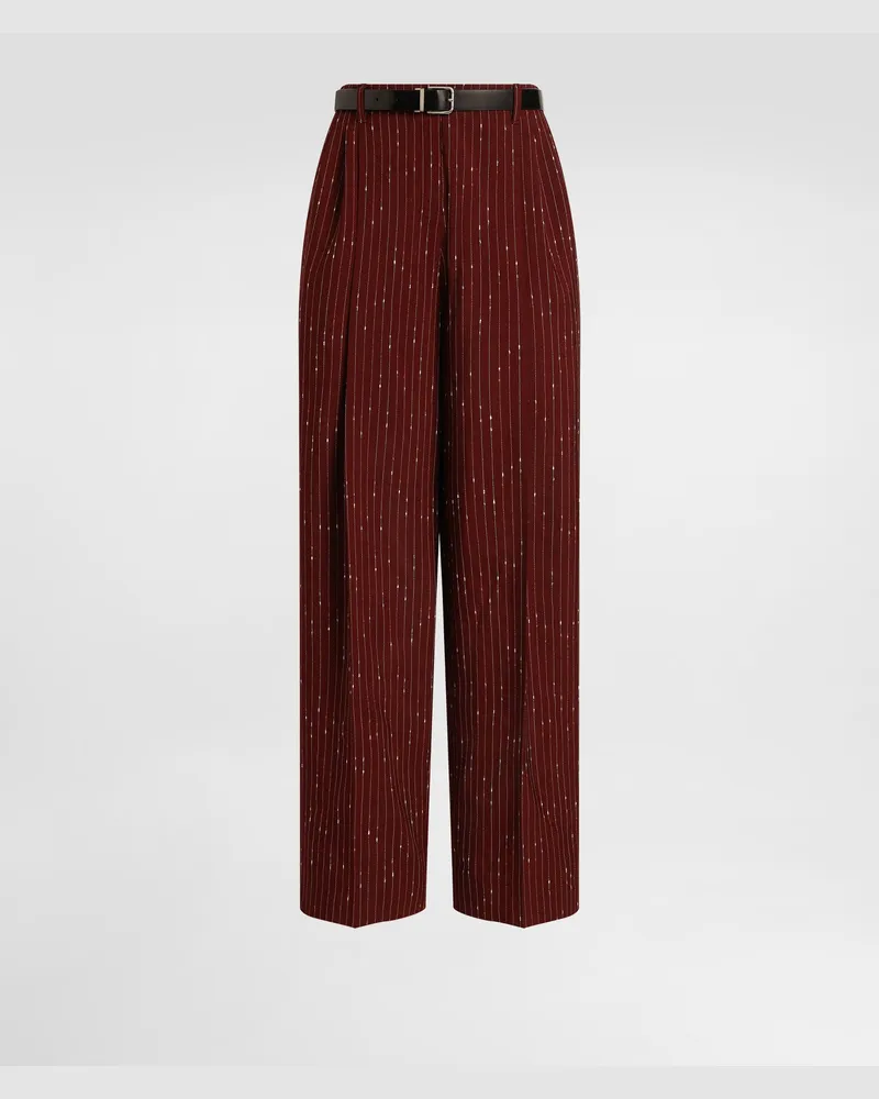 Dolce & Gabbana Pinstripe Trousers - Frau Hosen Und Shorts Mehrfarbig Multicolor