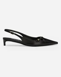 Dolce & Gabbana Slingback aus Nappaleder Schwarz