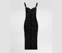 Kleid Aus Spitze In Midilänge - Frau Kleider Schwarz