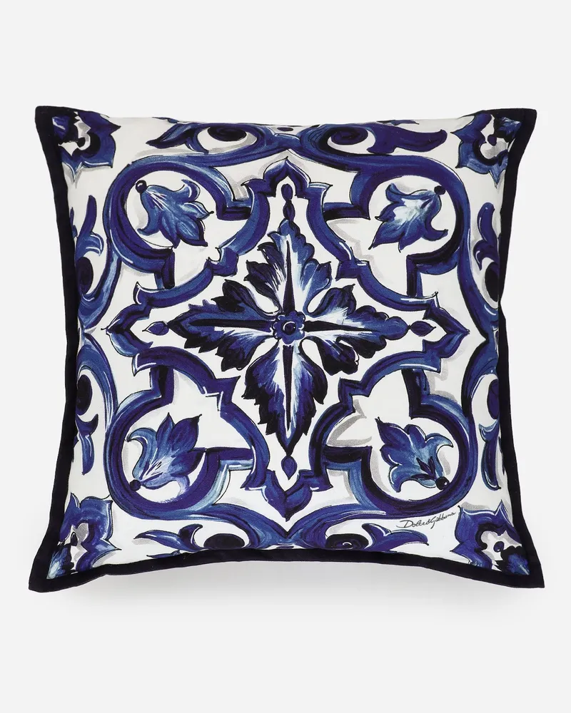 Dolce & Gabbana Canvas Cushion Small - Kleine Kissen Mehrfarbig Mehrfarbig