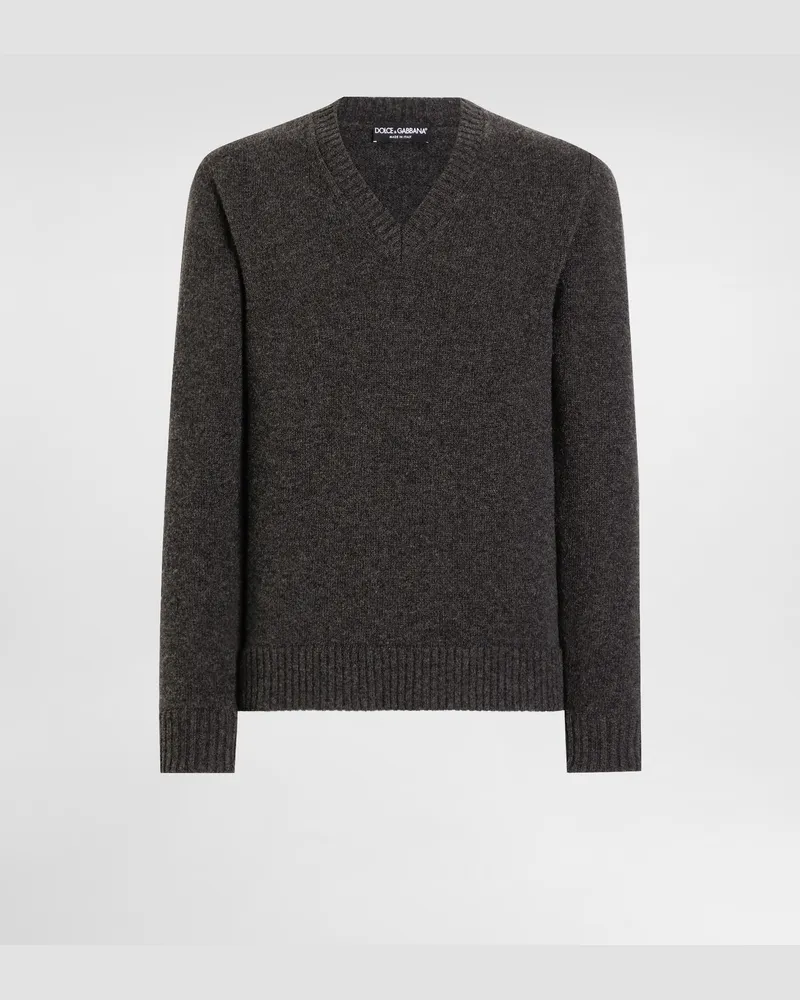 Dolce & Gabbana Wool Pullover - Mann Strickwaren Grau Grey
