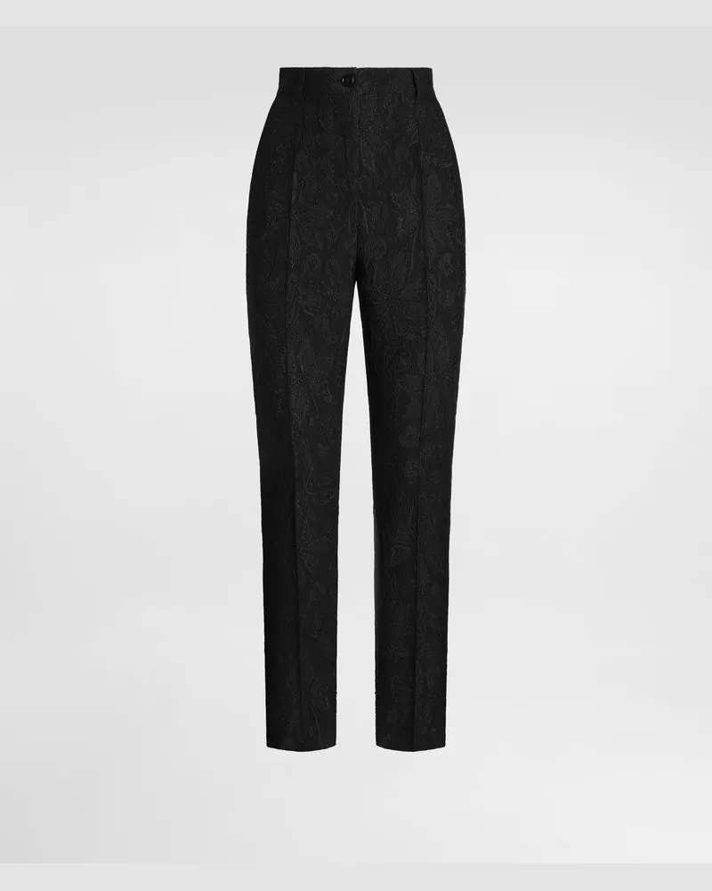Dolce & Gabbana Hose Aus Brokat - Frau Hosen Und Shorts Schwarz Schwarz