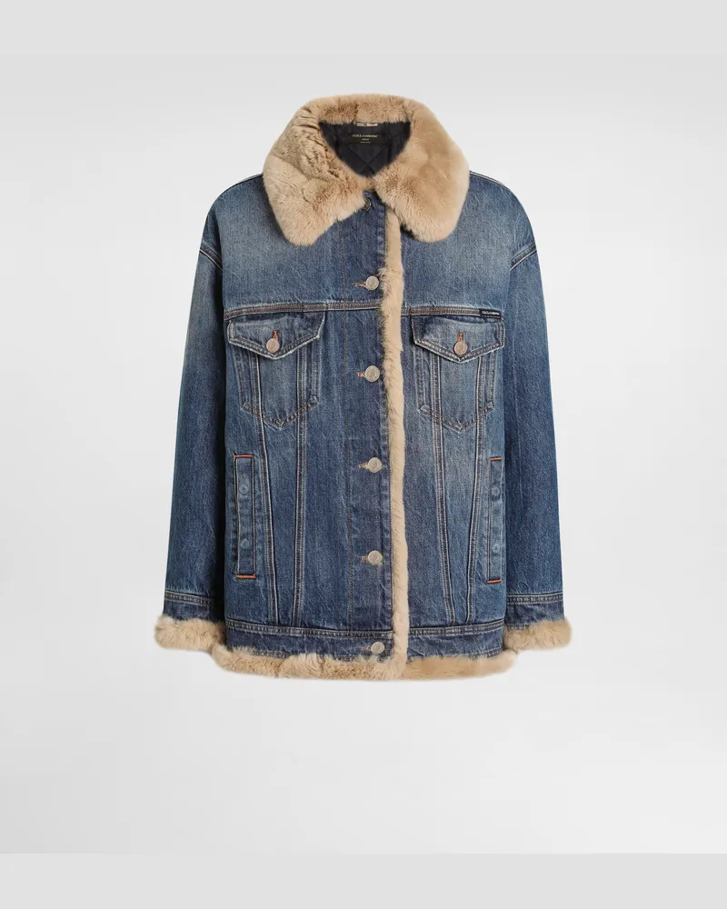 Dolce & Gabbana Jeansjacke - Frau Denim Mehrfarbig Mehrfarbig