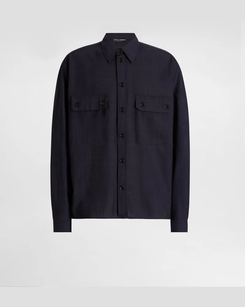 Dolce & Gabbana Glen Plaid Shirt - Mann Hemden Multicolor Multicolor