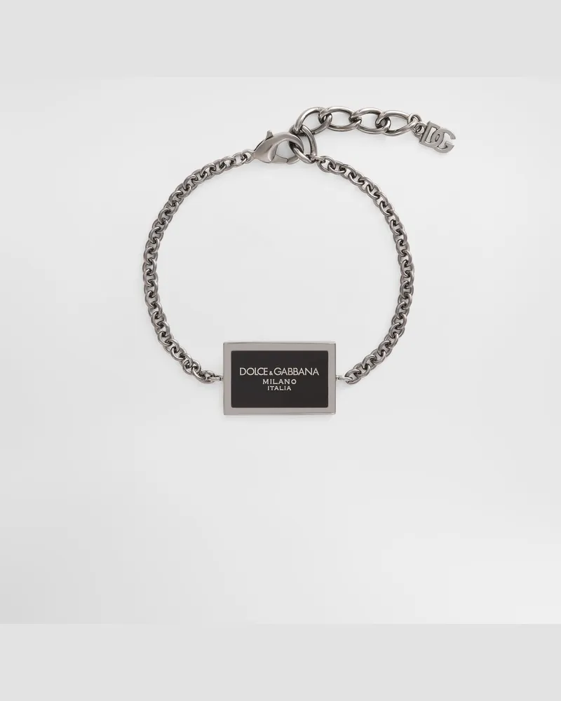 Dolce & Gabbana Armband Aus Metall Mit Logo - Mann Bijoux Rot Metall Rot