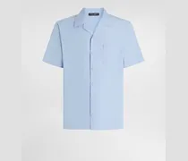 Hawaii Cotton Shirt - Mann Hemden Azure