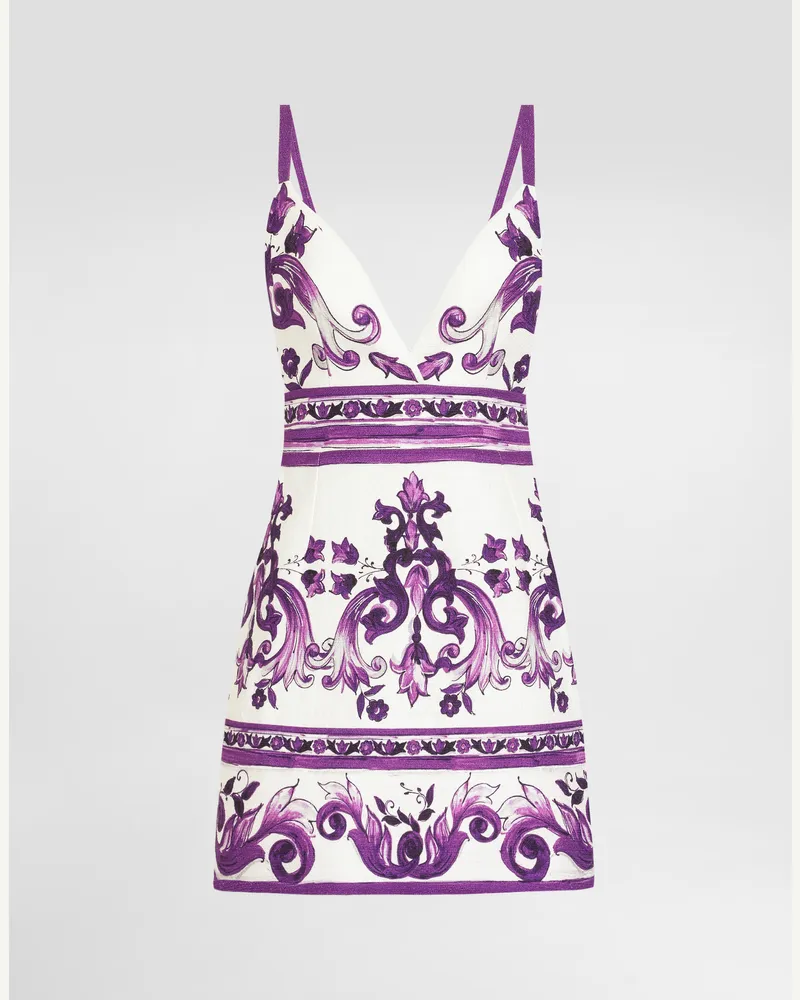Dolce & Gabbana Majolica-print Dress - Frau Kleider Multicolor Multicolor