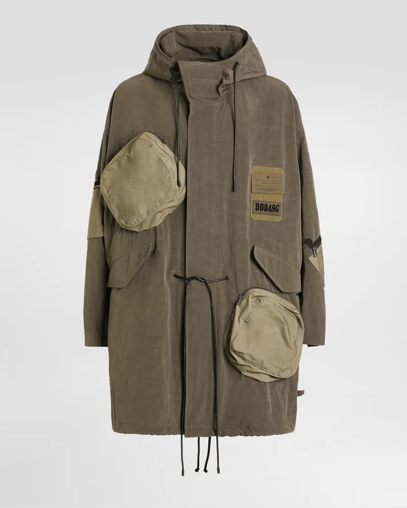 Dolce & Gabbana Hooded Parka - Mann Mäntel Und Jacken Green Green