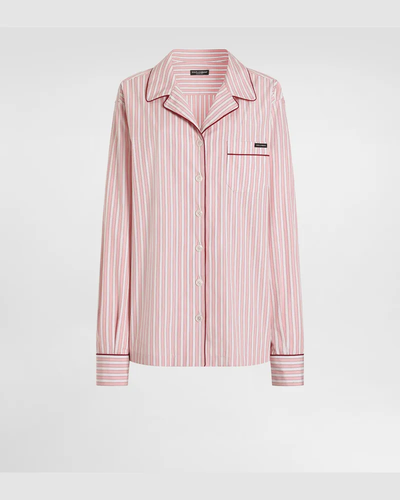 Dolce & Gabbana Striped Poplin Shirt - Frau Blusen Und Tops #n/d Multicolor