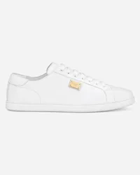 Dolce & Gabbana Sneaker Saint Tropez aus Kalbsleder Weiss