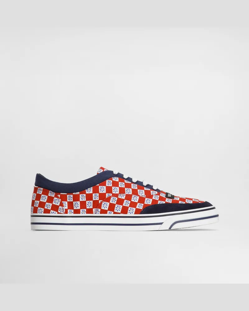 Dolce & Gabbana Sneaker Dg Sailing Aus Canvas Mit Carretto-print - Mann Sneakers Mehrfarbig Mehrfarbig