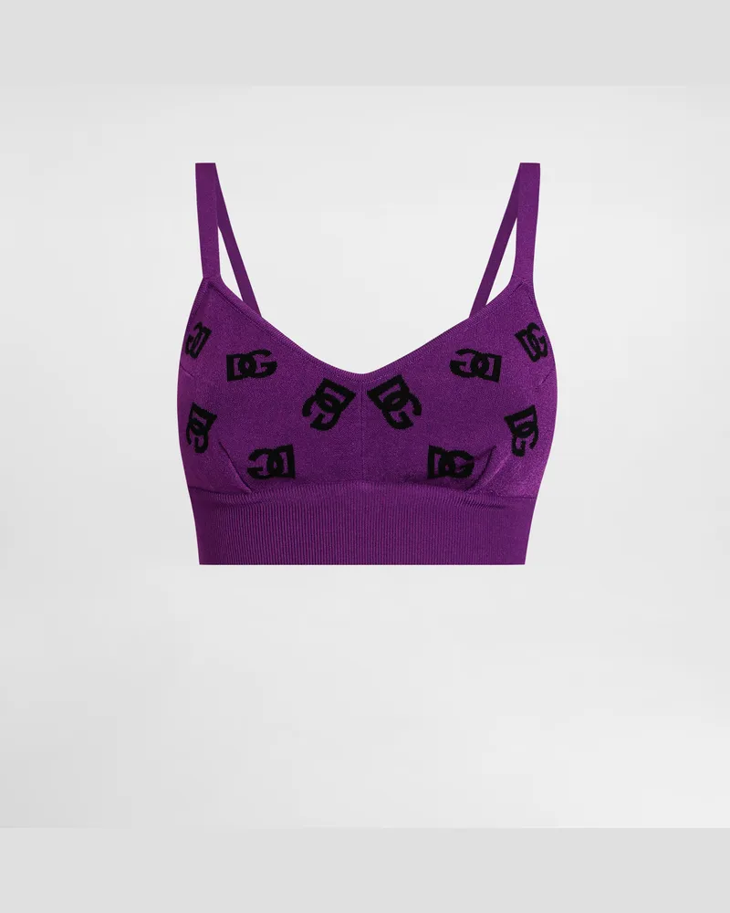 Dolce & Gabbana Top Aus Jacquard - Frau Blusen Und Tops Mehrfarbig Mehrfarbig