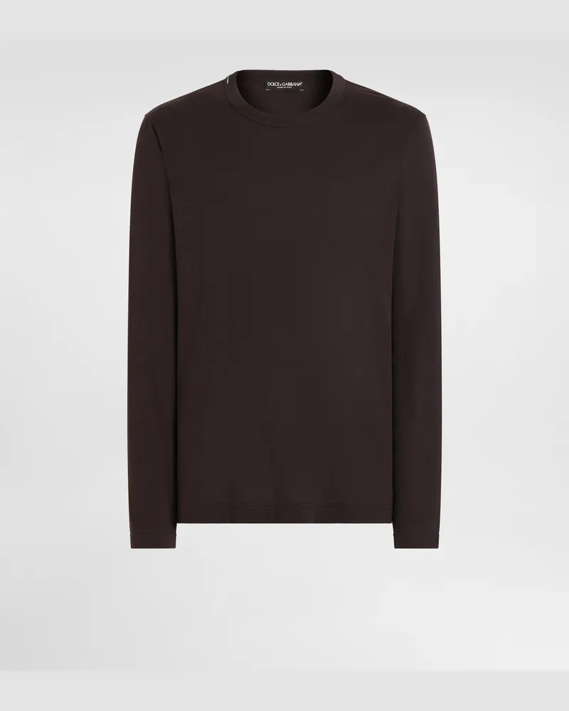Dolce & Gabbana Cotton T-shirt - Mann T-shirts Und Polos Braun Baumwolle Brown