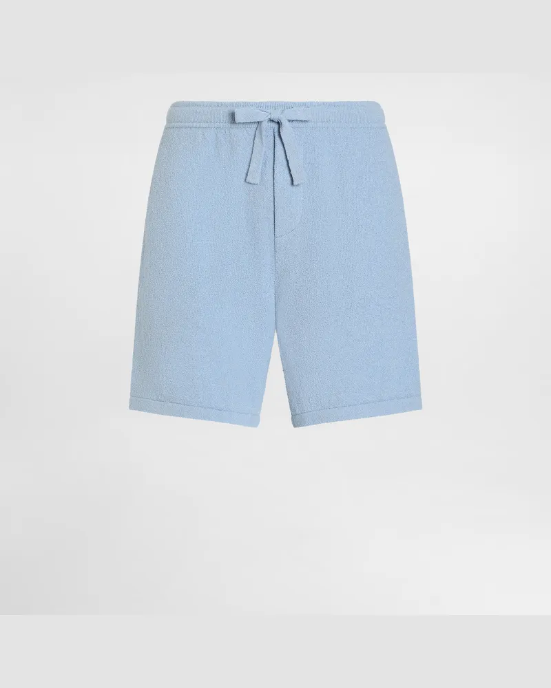 Dolce & Gabbana Smooth Knit Shorts - Mann Hosen Und Shorts Azurblau Azurblau