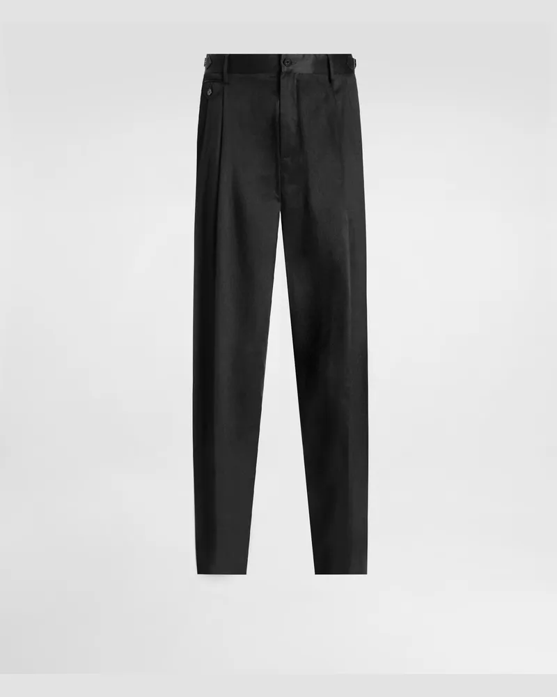 Dolce & Gabbana Cotton Gabardine Trousers - Mann Hosen Und Shorts Schwarz Baumwolle Black