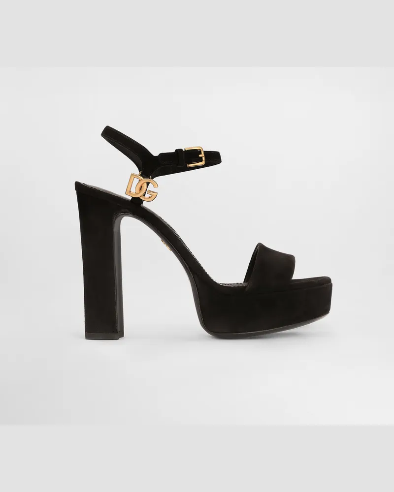 Dolce & Gabbana Sandalo Plt - Frau Sandalen Und Wedges Schwarz Schwarz