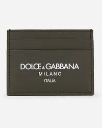 Dolce & Gabbana Kartenetui aus Kalbsleder Grün