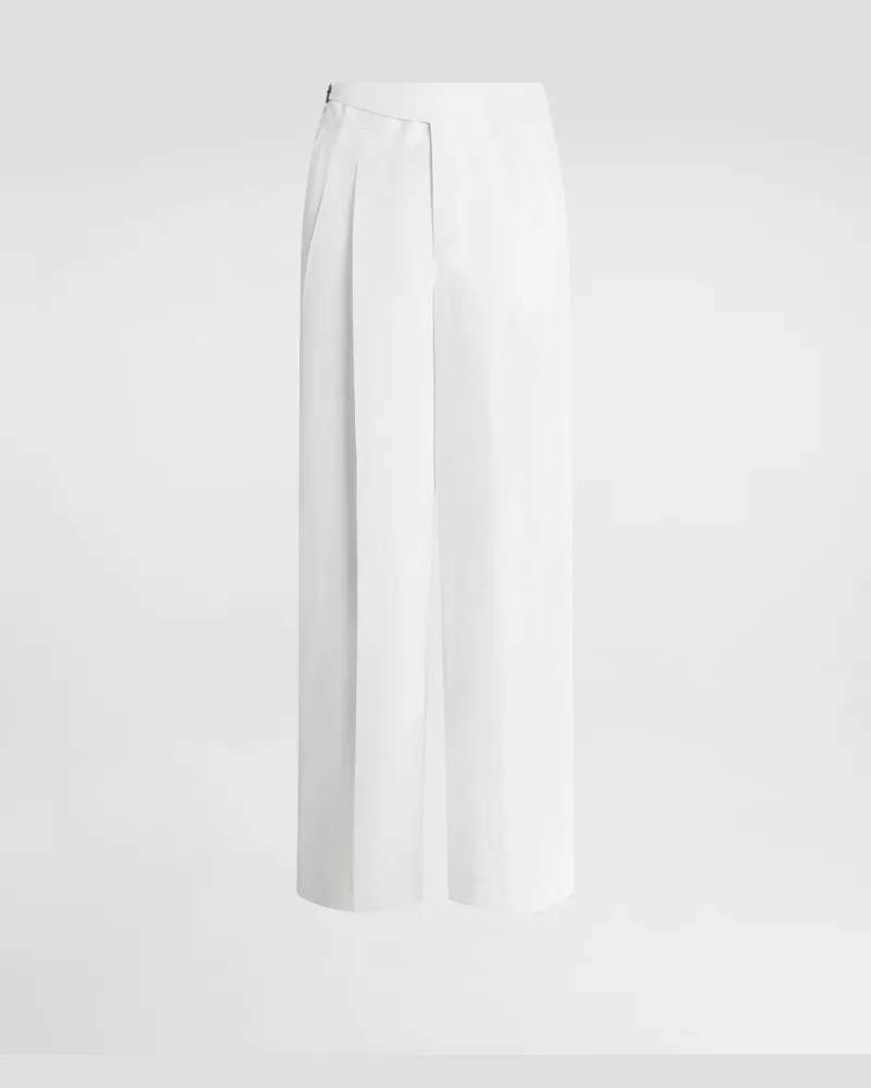 Dolce & Gabbana Hose Aus Leinen - Mann Hosen Und Shorts Wei� Leinen Weiss