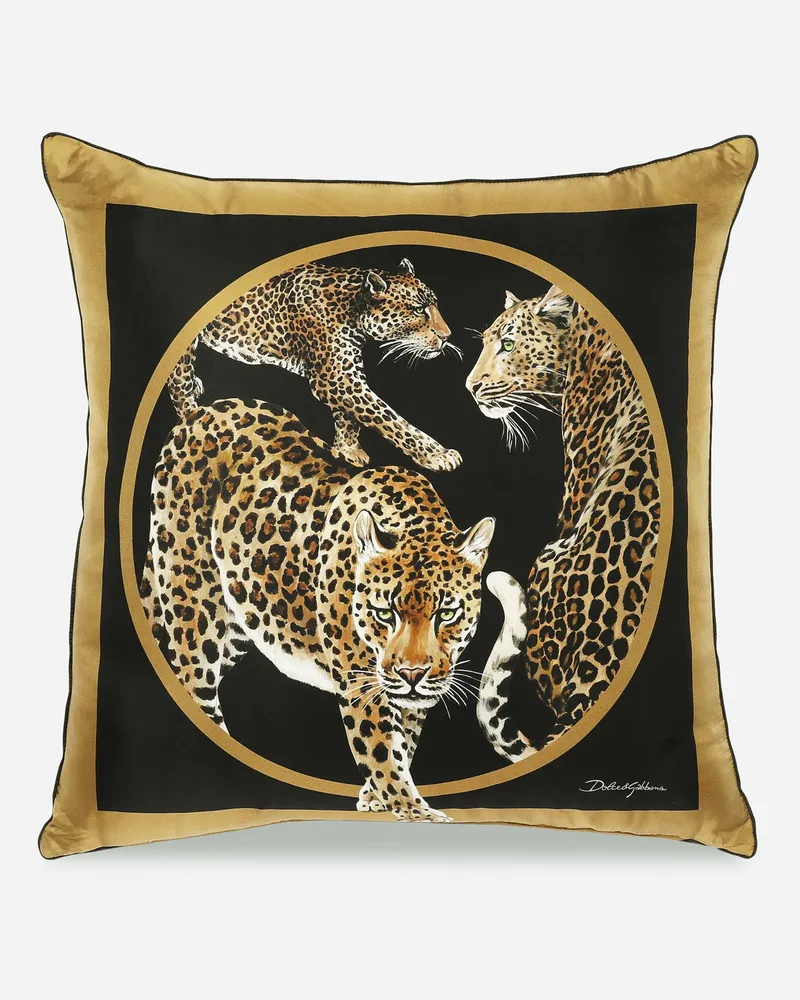 Dolce & Gabbana Silk Twill Cushion Medium - Mittelgroße Kissen Mehrfarbig Mehrfarbig